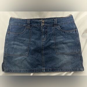 JACOB CONNEXION Denim Dark Wash Y2K Bratz Alt Mini Skirt Size 13/14